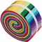 ThreadArt Jelly Roll Fabric Strips for Quilting, Crafting, and Sewing, 40 Precut Fabric Strips in Solids and Prints, Premium Cotton for Quilts, Crafts, Rugs, Blankets, Clothing and More